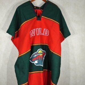 NHL Minnesota Wild Poncho 35" wide X 42" Front (84" total length)
